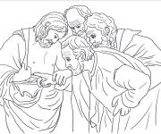Coloriage Peinture c&eacute;l&egrave;bre Douter de Thomas