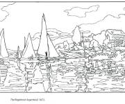 Coloriage R&eacute;gate de voile &agrave; impri