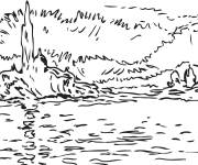 Coloriage Saint-Georges-Majeur de Claude Monet