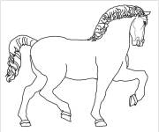 Coloriage Sculpture du cheval de L&eacute;onard