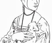 Coloriage Tableau c&eacute;l&egrave;bre Avec bienveillance