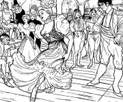 Coloriage Tableau c&eacute;l&egrave;bre de Carmen