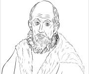 Coloriage Tableau c&eacute;l&egrave;bre de Greco