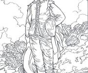 Coloriage Tableau c&eacute;l&egrave;bre du Jeune princ