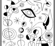 Coloriage Tableau c&eacute;l&egrave;bre gratuit ps