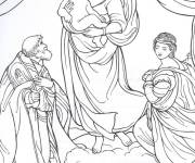 Coloriage tableau c&eacute;l&egrave;bre Madone &agrave; l'enfant