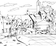 Coloriage Tableau C&eacute;zanne pour Valentin
