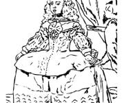 Coloriage et dessins gratuit Tableau de Baronne à imprimer