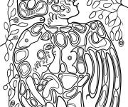 Coloriage Tableau de grand-p&egrave;re avec un enfant
