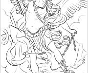 Coloriage Tableau de Saint Michel