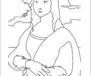 Coloriage Tableau de Vinci