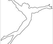 Coloriage et dessins gratuit Tableau en contour Le gar&ccedil;on art d&eacute;co vole à imprimer