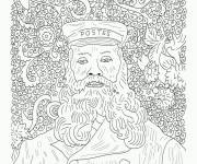 Coloriage Tableau facteur