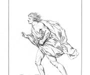 Coloriage Tableau fascinant par L&eacute;onard de Vinci