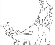 Coloriage Tableau Haring Dog