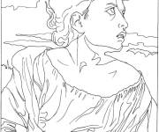Coloriage Tableau Jeanne Orfelin