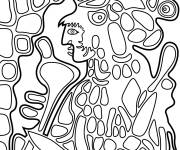 Coloriage Tableau La m&egrave;re de la grande terre