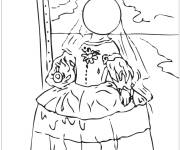 Coloriage Tableau La perle de Salvador Dali