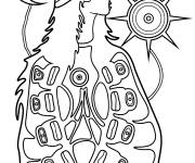 Coloriage Tableau La Vierge Marie