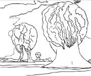 Coloriage Tableau Les trois sphinx de Bikini
