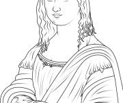 Coloriage Tableau Mona Lisa