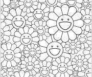 Coloriage Tableau Takashi murakami