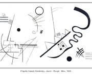 Coloriage Vassily Kandinsky, Jaune-Rouge-Bleu