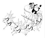 Coloriage et dessins gratuit Tra&icirc;neau de No&euml;l petite section à imprimer