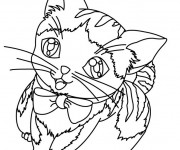 Coloriage Un Chat Trop Mignon