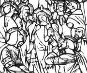 Coloriage Illustration Adulte vitrail 