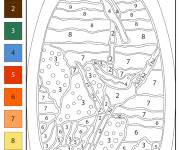 Coloriage Vitrail par num&eacute;ro