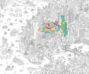 Coloriage et dessins gratuit New York Xxl pour adultes à imprimer