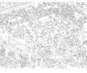 Coloriage et dessins gratuit Xxl affiche de terrain de foot à imprimer