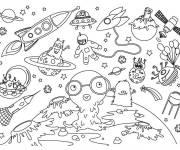 Coloriage et dessins gratuit Xxl Cosmos à imprimer