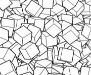 Coloriage Xxl cubes gratuit