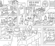 Coloriage Xxl cuisine omy