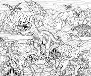 Coloriage Xxl dinosaures