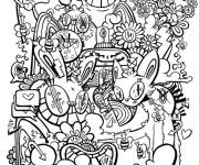 Coloriage Xxl Doodlepie de dessin anim&eacute;