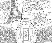 Coloriage et dessins gratuit Xxl et symboles parisiens à imprimer