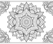 Coloriage Xxl mandala facile