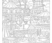 Coloriage Xxl man&egrave;ge pour enfants