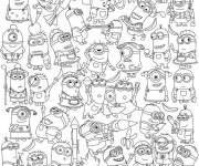 Coloriage Xxl Omy minions