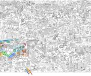 Coloriage Xxl Paris et appartements g&eacute;antes