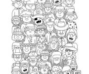 Coloriage Xxl personnages omy de cartoon