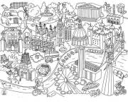 Coloriage Xxl ville de Londres