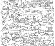 Coloriage Zoo Xxl maternelle