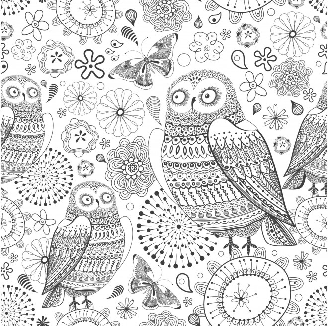Coloriage Zen Animaux gratuit à imprimer