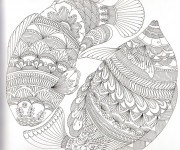 Coloriage et dessins gratuit Anti-Stress Poissons Artistique à imprimer