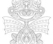 Coloriage Dragon zentangle pour enfant