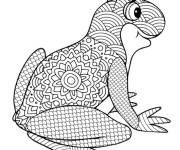 Coloriage Dr&ocirc;le Grenouille Zentangle